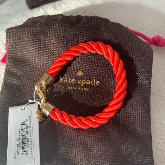 Kate Spade learn the ropes bracelet never worn pretty with a gold ♠️ pendant - Picture 2 of 2